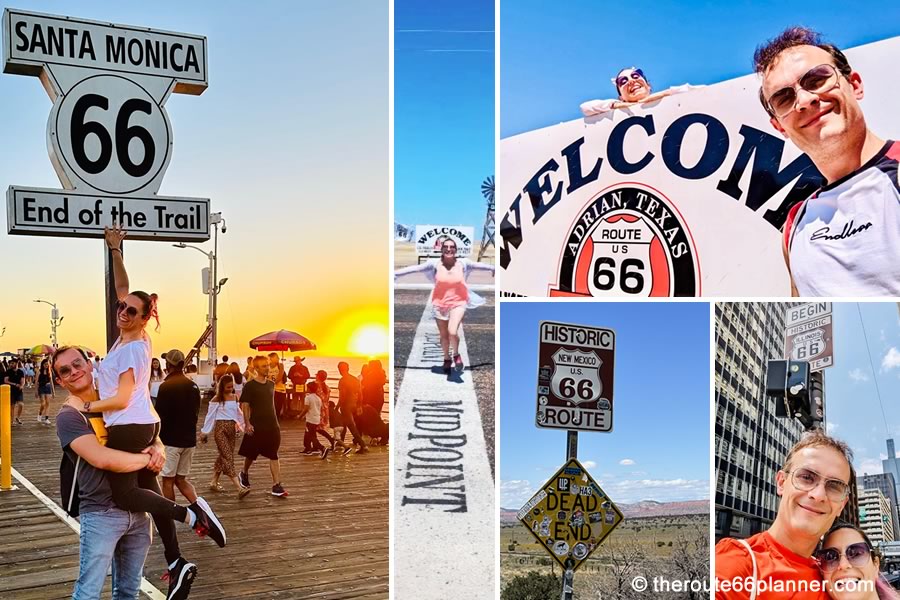 Route 66 highlights collage
