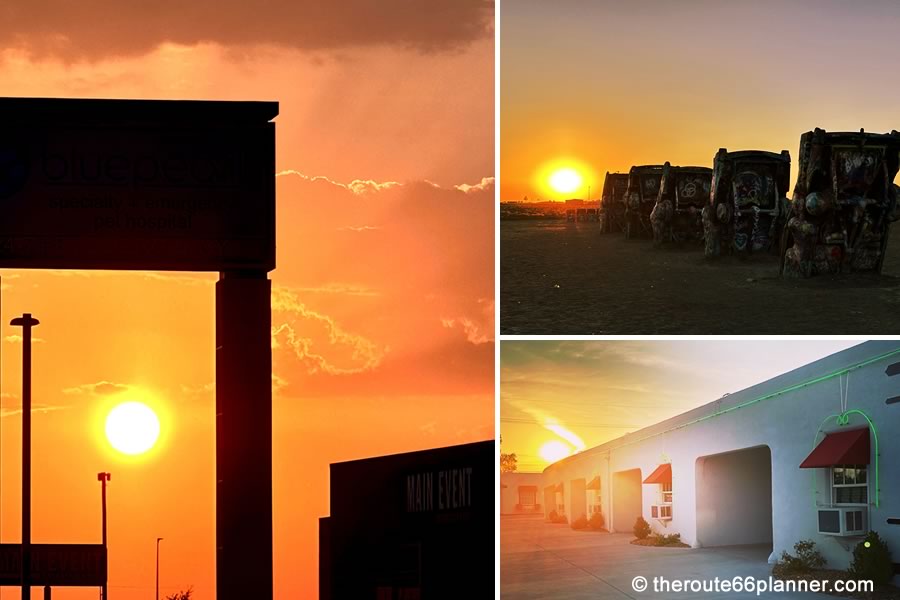 Sunset on Route 66