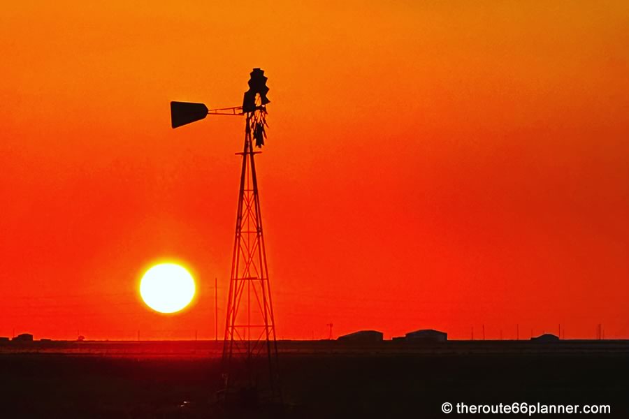 sunset on route 66